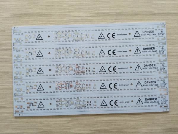 Quick Heat LED PCB Assembly Board 1-6OZ 1 Layer Copper Base 2-3.6mm Thickness
